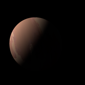 The artist's impression of Kepler-1754 b artist's rendition