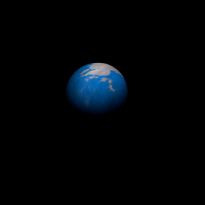 The artist's impression of Kepler-1757 b artist's rendition