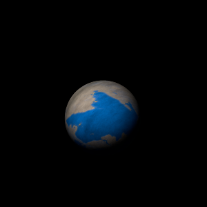 The artist's impression of Kepler-1786 b artist's rendition