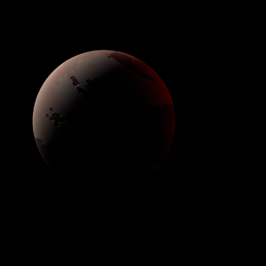 The artist's impression of Kepler-1797 b artist's rendition