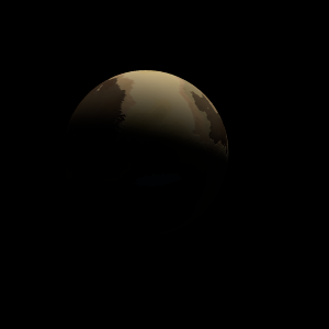The artist's impression of Kepler-1800 b artist's rendition