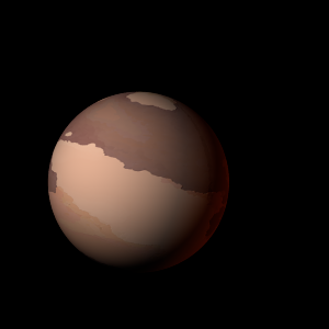 The artist's impression of Kepler-1833 Ab artist's rendition