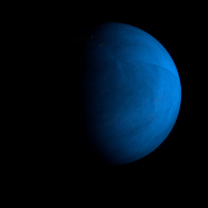 The artist's impression of Kepler-1838 b artist's rendition