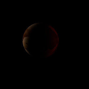The artist's impression of Kepler-1861 b artist's rendition