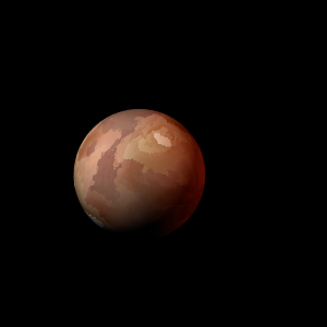 The artist's impression of Kepler-1865 b artist's rendition