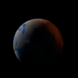 The artist's impression of Kepler-1927 Ab artist's rendition
