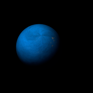 The artist's impression of Kepler-1944 Ab artist's rendition