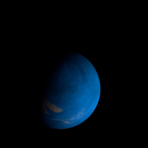 The artist's impression of Kepler-296 Af artist's rendition