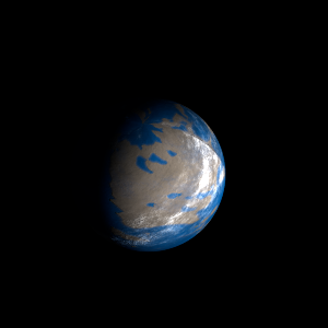 The artist's impression of Kepler-301 Ad artist's rendition