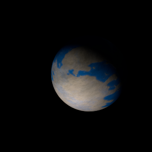 The artist's impression of Kepler-605 Ab artist's rendition