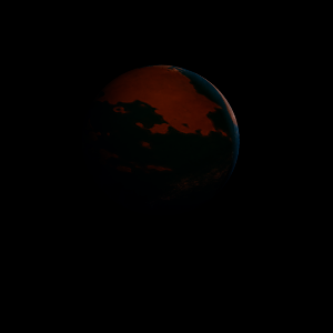 The artist's impression of Kepler-744 Ab artist's rendition