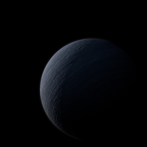 The artist's impression of KMT-2021-BLG-1063 b artist's rendition