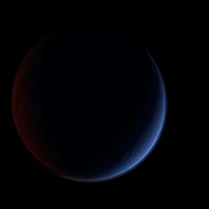 The artist's impression of KMT-2022-BLG-1787 b artist's rendition