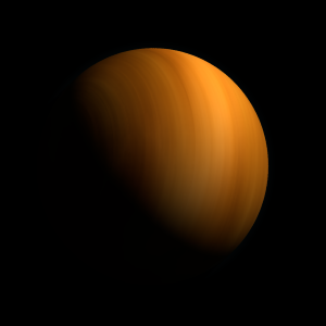 The artist's impression of KMT-2023-BLG-0201 b artist's rendition