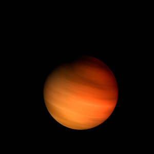 The artist's impression of KMT-2024-BLG-0349 b artist's rendition