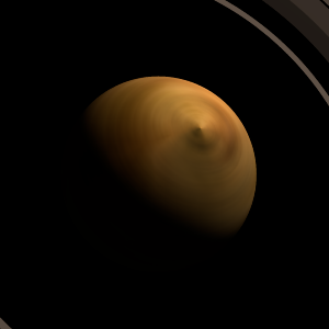 The artist's impression of LHS 132 artist's rendition