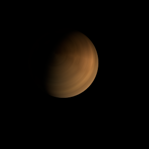 The artist's impression of LP 769-9 b artist's rendition
