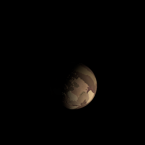 The artist's impression of Luyten's Star b artist's rendition