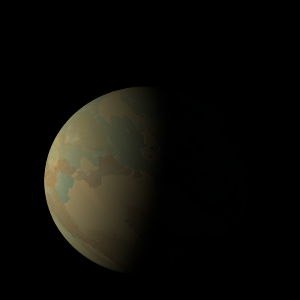 The artist's impression of NSVS 01031772 (AB)b artist's rendition