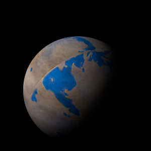 The artist's impression of ome Cen-H b artist's rendition