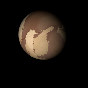 The artist's impression of ome Cen-L b artist's rendition