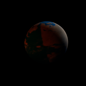 The artist's impression of PSR J1211-0633 b artist's rendition