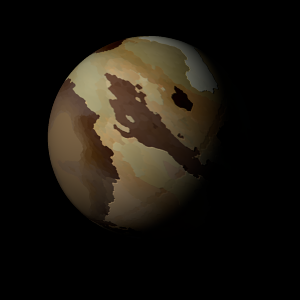 The artist's impression of PSR J1701-3006F b artist's rendition
