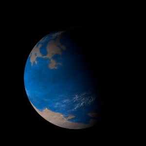 The artist's impression of PSR J1824-2452G b artist's rendition