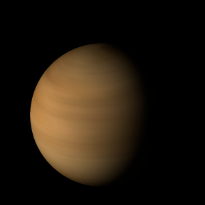 The artist's impression of SDSS J1039+3256 b artist's rendition
