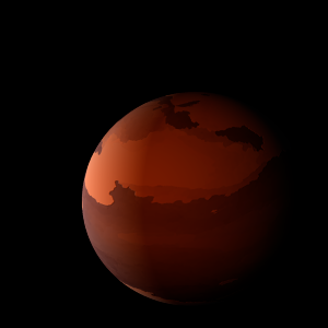 The artist's impression of SDSS J1212+0136 b artist's rendition