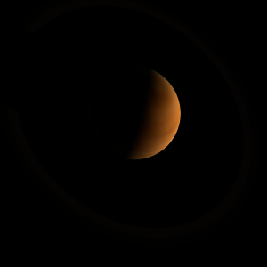 The artist's impression of SDSS J2052-1609 artist's rendition