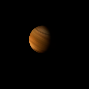 The artist's impression of SW UMa b artist's rendition