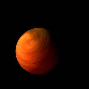 The artist's impression of TIC 118798035 b artist's rendition