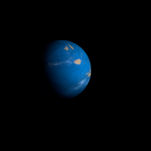The artist's impression of TIC 279401253 c artist's rendition