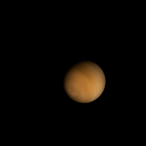 The artist's impression of TOI-1052 Ab artist's rendition