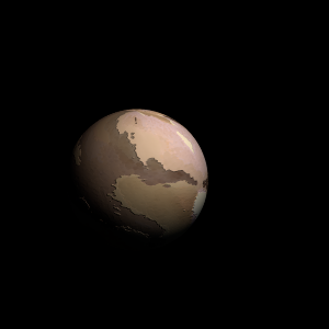 The artist's impression of TOI-1249 b artist's rendition