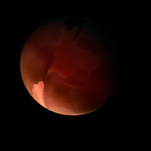 The artist's impression of TOI-1883 b artist's rendition