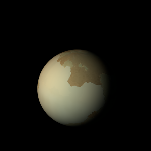 The artist's impression of TOI-237 c artist's rendition