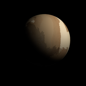 The artist's impression of TOI-3353 Ab artist's rendition