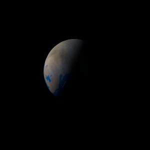 The artist's impression of TOI-4191 b artist's rendition