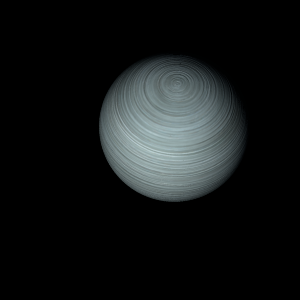 The artist's impression of TOI-4458 b artist's rendition