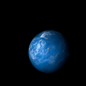 The artist's impression of TOI-451 Ac artist's rendition
