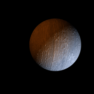 The artist's impression of TOI-4582 Ab artist's rendition