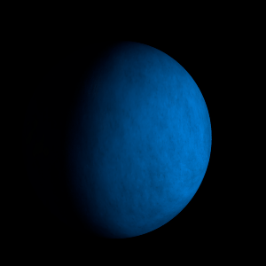 The artist's impression of TOI-5489 c artist's rendition