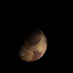 The artist's impression of TOI-5571 b artist's rendition