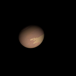 The artist's impression of TOI-663 b artist's rendition