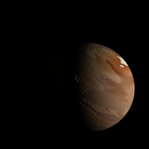 The artist's impression of TOI-699.01 artist's rendition