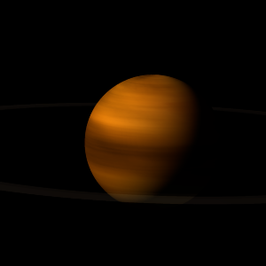 The artist's impression of ULAS J0205+1421 artist's rendition