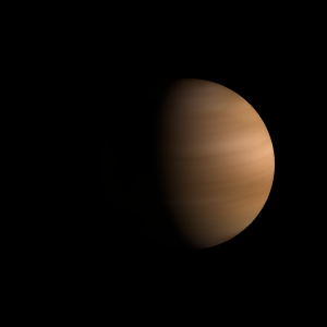 The artist's impression of USco 1556 b artist's rendition
