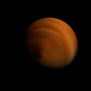 The artist's impression of USco 1612-1800 b artist's rendition